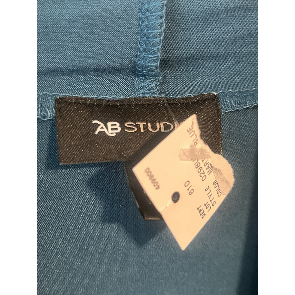 AB Studio Women's Cardigan Teal Extra Small Long Sleeve Duster - Picture 9 of 11